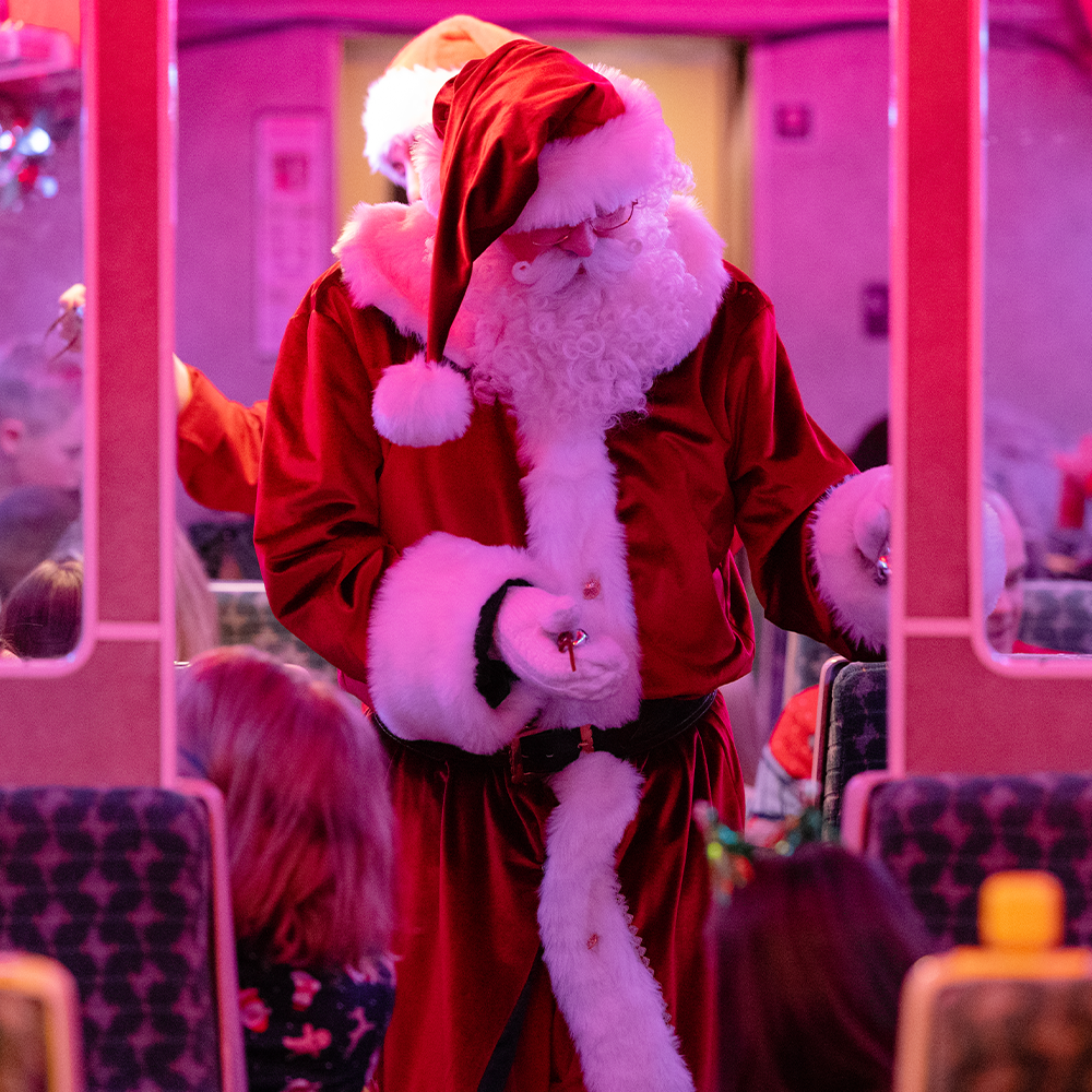 Santa on board THE POLAR EXPRESS™ Train Ride Edinburgh 